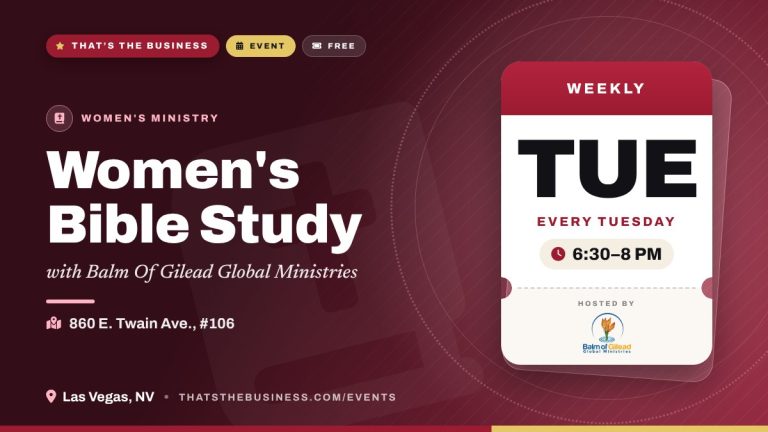 Women's Bible Study – Every Tuesday, 6:30–8 PM – Las Vegas, NV
